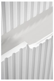 Závěsná umyvadlová skříňka Nova White se zápustným umyvadlem 80 cm bílá