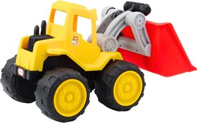 LEAN Toys Detské stavebné vozidlo s bagrom na piesok žlté