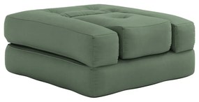 Rozkladacie kreslo so zeleným poťahom Karup Design Cube Olive Green