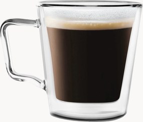 Šálky na kávu z borosilikátového skla Diva, 2 ks