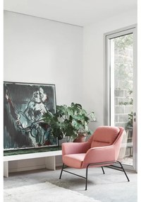 Ružové kreslo Teulat Sadira