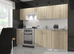 Horná kuchynská skrinka LIMA W40 D1 H720 biela / dub sonoma