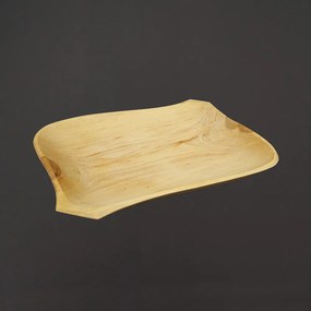 AMADEA Drevený servírovací podnos, masívne drevo, 26 cm