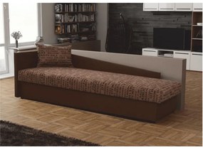 Jednolôžková posteľ (váľanda) 80 cm Jeannine (hnedá) (s úl. priestorom) (L). Vlastná spoľahlivá doprava až k Vám domov. 808545