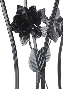 STOJAN NA KVETINÁČ ROSE 92X28X65 CM ČIERNA