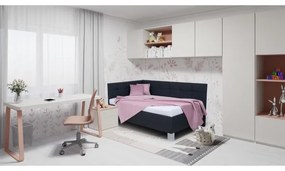 Čalúnená posteľ s úložným priestorom bez matraca MARIA PETITE 120x200 cm antracit