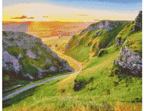 Gario Diamantové maľovanie Národný park, Veľká Británia Rozmery: 50 x 40 cm, Rámovanie: Iba zrolované plátno, Diamanty: Štvorcové