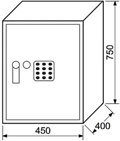 Elektronický sejf RICHTER  RS.75.EDK