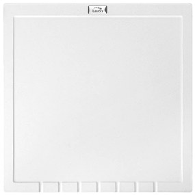 Laveo Halvo, granitový odkvapkávač 350x350x25 mm, biela, LAV-OBA_601T