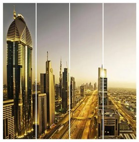MANUFACTURER -  Súprava posuvnej záclony - Golden Dubai - 4 panely