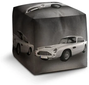 Sablio Taburet Cube Aston Martin Tmavé pozadie: 40x40x40 cm