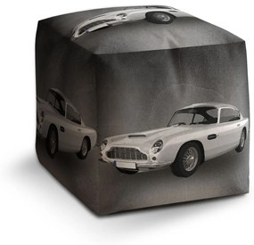 Sablio Taburet Cube Aston Martin Tmavé pozadie: 40x40x40 cm