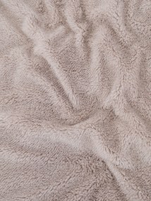 Baránková obliečka na vankúšik mikroplyš 40 × 40 cm – Teddy cappuccino