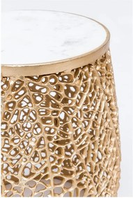 Odkladací stolík v zlatej farbe WOOX LIVING Honey, ⌀ 35 cm