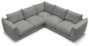 Sivá rohová pohovka Ernest – Bobochic Paris