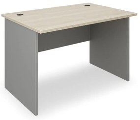 Stôl SimpleOffice 120 x 80 cm, dub svetlý / sivá