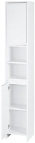 Livarno home Vysoká skrinka do kúpeľne Oslo s 2 dvierkami, biela  (100392134)