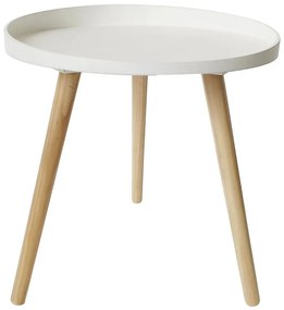 Konferenčný stolík Elin biela/dub prírodný