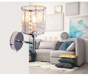 Globo 15091W - Nástenné svietidlo WALLA 1xE14/40W/230V chróm