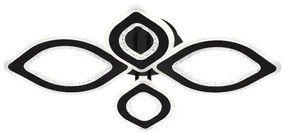 LED Stmievateľný prisadený luster LED/95W/230V 3000-6500K + diaľkové ovládanie