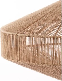 Stojacia lampa s textilným tienidlom v matnej čierno-prírodnej farbe (výška 164 cm) Lyra – Light &amp; Living