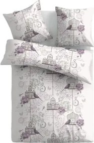 Obliečky Angela 140x200 cm, motív vtáčiky%