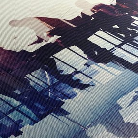 Obraz hudobníkov (s hodinami) (90x30 cm)