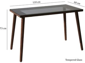 Pracovný stôl COZY 73x110 cm borovica/čierna