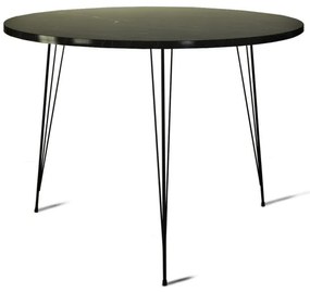 Jedálenský stôl SANDALF 75x90 cm čierna