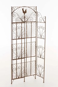 Kovová polica regál Maia - Hnedá antik