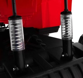 Ramiz Štvorkolka XL ATV 2,4 GHz na batérie pre deti Červená + diaľkové ovládanie + pohon 4x4 + nosič batožiny + pomalý štart + EVA + LED audio