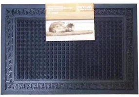 Rohožka Greek Key Square Black 40x60 cm