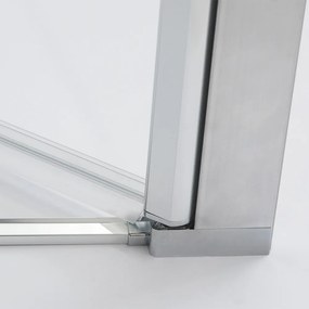 Roltechnik Outlet Dvojkrídlové sprchové dvere LYP2 pre inštaláciu do niky, strieborná - bez vaničky ROTH-Variant: šírka: 90 cm - (LYP2/900 - 11350082…