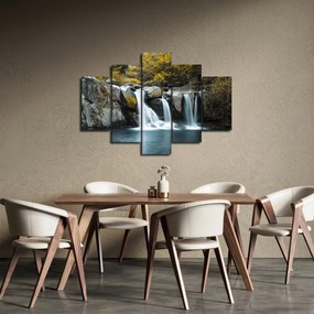 Obraz - Vodopády, Lushan, Čína (150x105 cm)