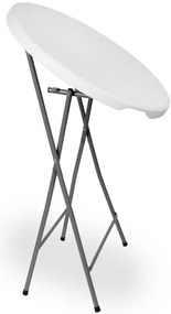 Skladací stolík GALA 80 cm biely