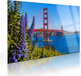 Sklenený obraz - Golden Gate Bridge, San Francisco (70x50 cm)