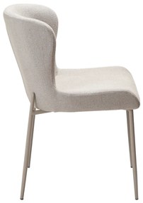 GLAM ČALÚNENÁ STOLIČKA bone/bone