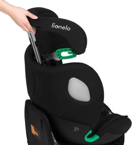 Lionelo - Autosedačka s bázou, otočná BRAAM AIR i-Size 40-150 cm Black Carbon