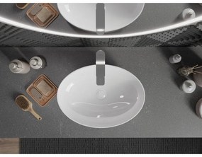 Mexen Cornelia, umývadlo na dosku 50x36 cm, biela lesklá, 21885000