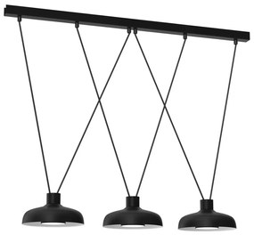 Luster na lanku LINEA 3xGX53/12W/230V čierna