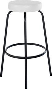Barová stolička Kamari koženka - biela
