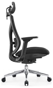 Kancelárska ergonomická stolička Neoseat THOMAS — čierna, nosnosť 150 kg