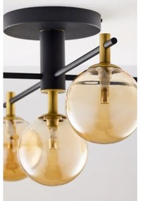 Jupiter 2032 - Prisadený luster FIGARO 5xG9/10W/230V čierna/zlatá/béžová