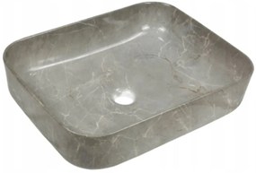 Invena Florina, keramické umývadlo 51x40x13 cm, imitácia kameňa, INV-CE-40-705-C