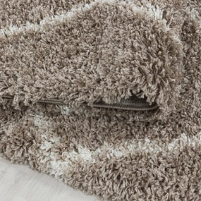 Ayyildiz koberce Kusový koberec Alvor Shaggy 3401 beige kruh - 160x160 (priemer) kruh cm