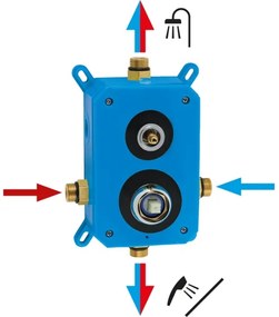 Novaservis - Sprchová sada s podomietkovou batériou METALIA ECO lesklý chróm