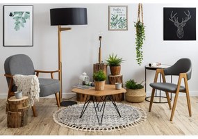 Dywany Łuszczów, Kusový koberec Berber Agadir G0522 cream and grey kruh, 120x120 (priemer) kruh, béžová, chodba / predsieň