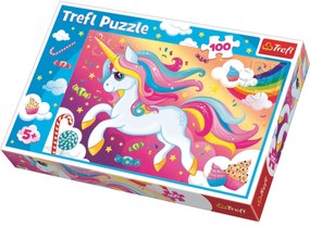 Trefl Puzzle Sladký jednorožec, 100 dielikov