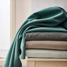 Antracitový menčestrový termo záves 140x260 cm Madison – douceur d'intérieur