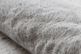 Protišmykový koberec POSH Shaggy sivý plyš